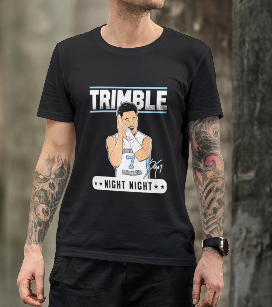 Seth Trimble North Carolina Tar Heels Basketball Tribute Night Night T-Shirt