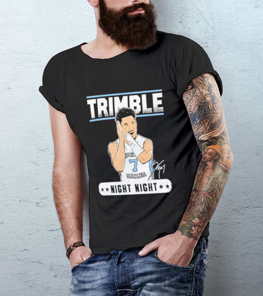 Seth Trimble North Carolina Tar Heels Basketball Tribute Night Night T-Shirt