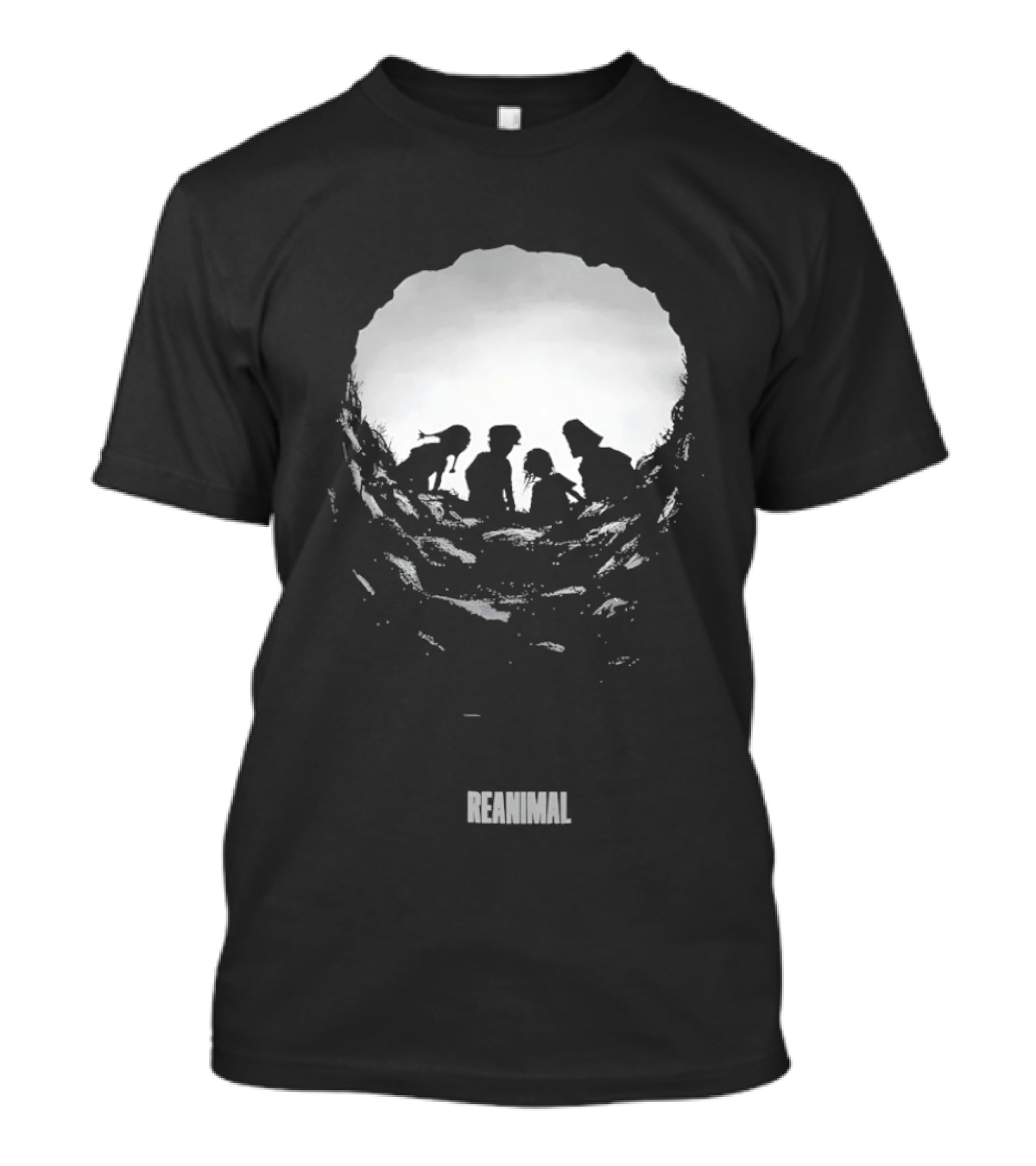 Reanimal Cave Silhouette Family Exploration T-Shirt