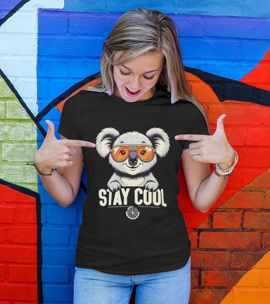 Stay Cool Koala Sunglasses Fun T-Shirt