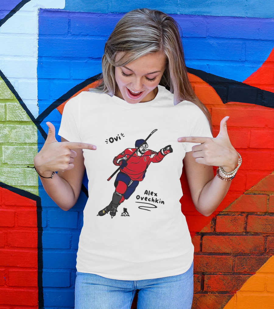 Ovi Cartoon Alex Ovechkin Washington Capitals Hockey T-Shirt