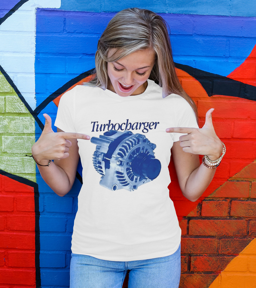 Turbocharger Alternator Blue Highlight T-Shirt