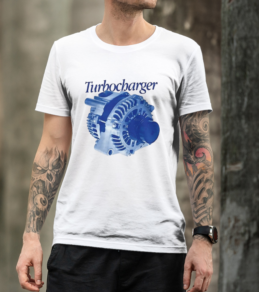 Turbocharger Alternator Blue Highlight T-Shirt