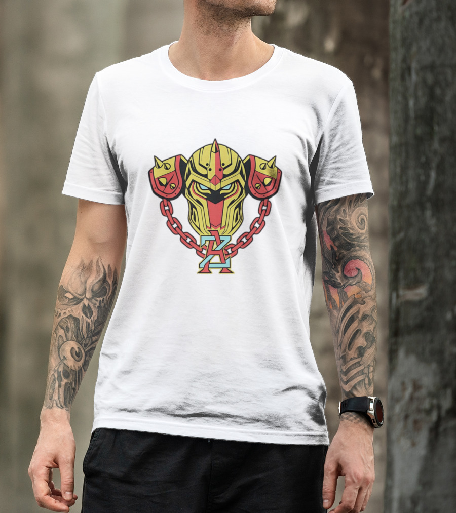 Arizona Juggernauts Robot Helmet Symbol With Chains T-Shirt