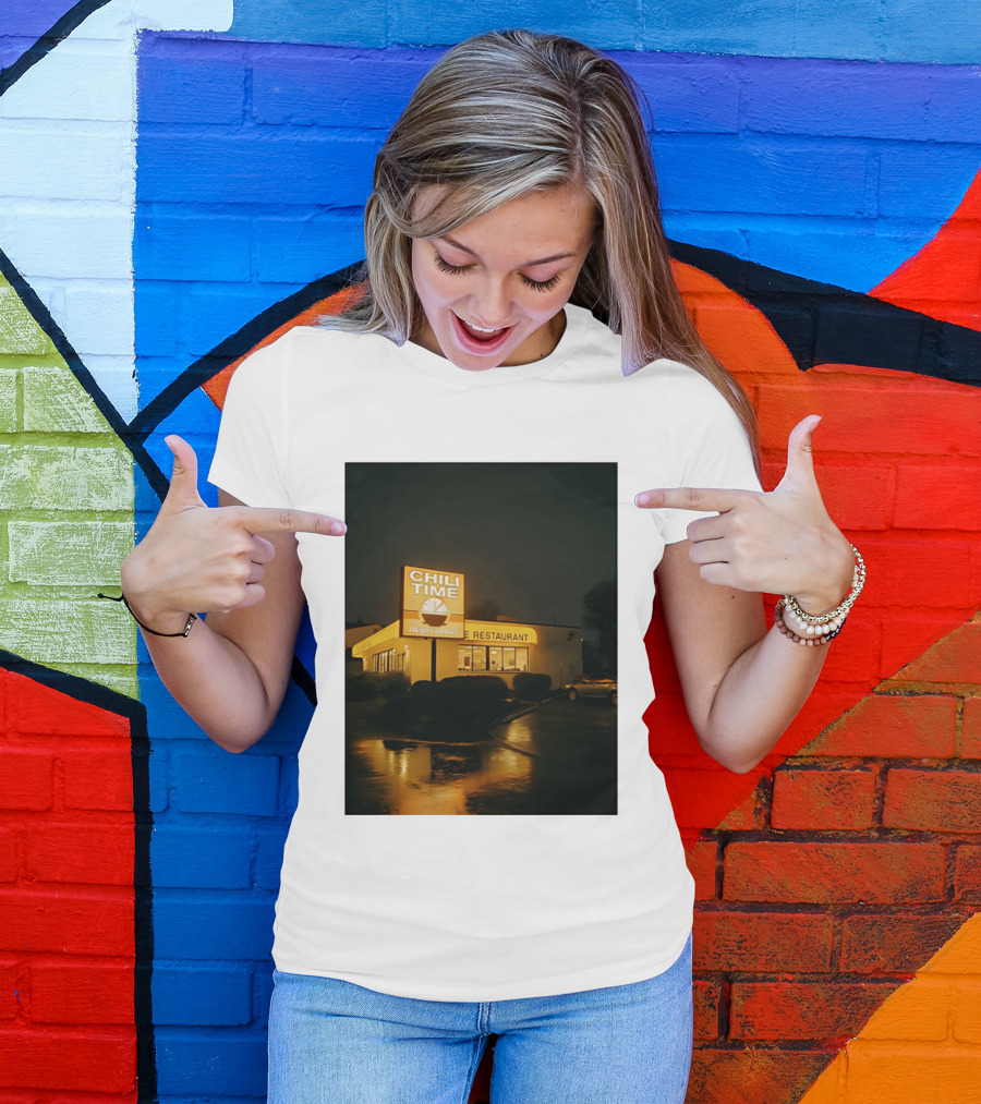 CHILI TIME Night Vibes Restaurant St Bernard Recreation Department T-Shirt