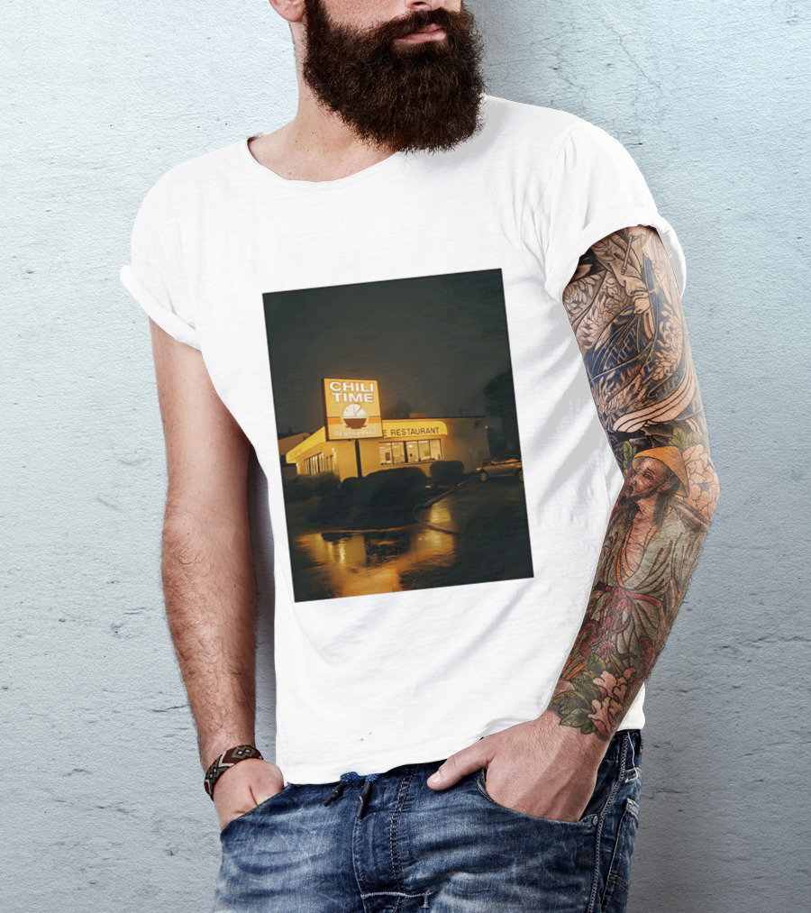 CHILI TIME Night Vibes Restaurant St Bernard Recreation Department T-Shirt