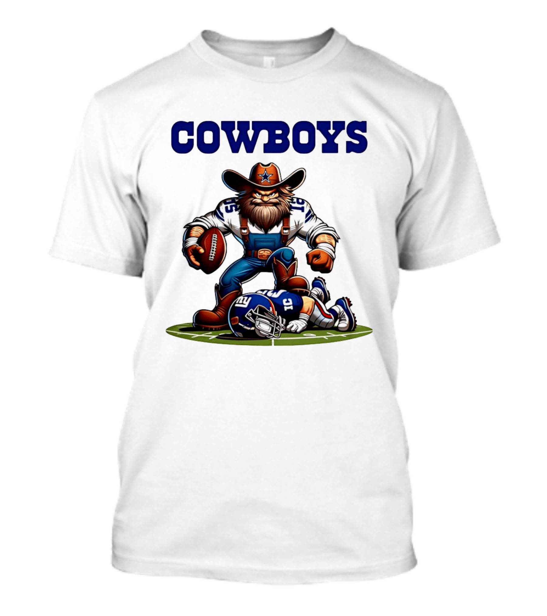 Cowboys Vs Giants Rivalry Iconic Clash Dallas Football Victory T-Shirt
