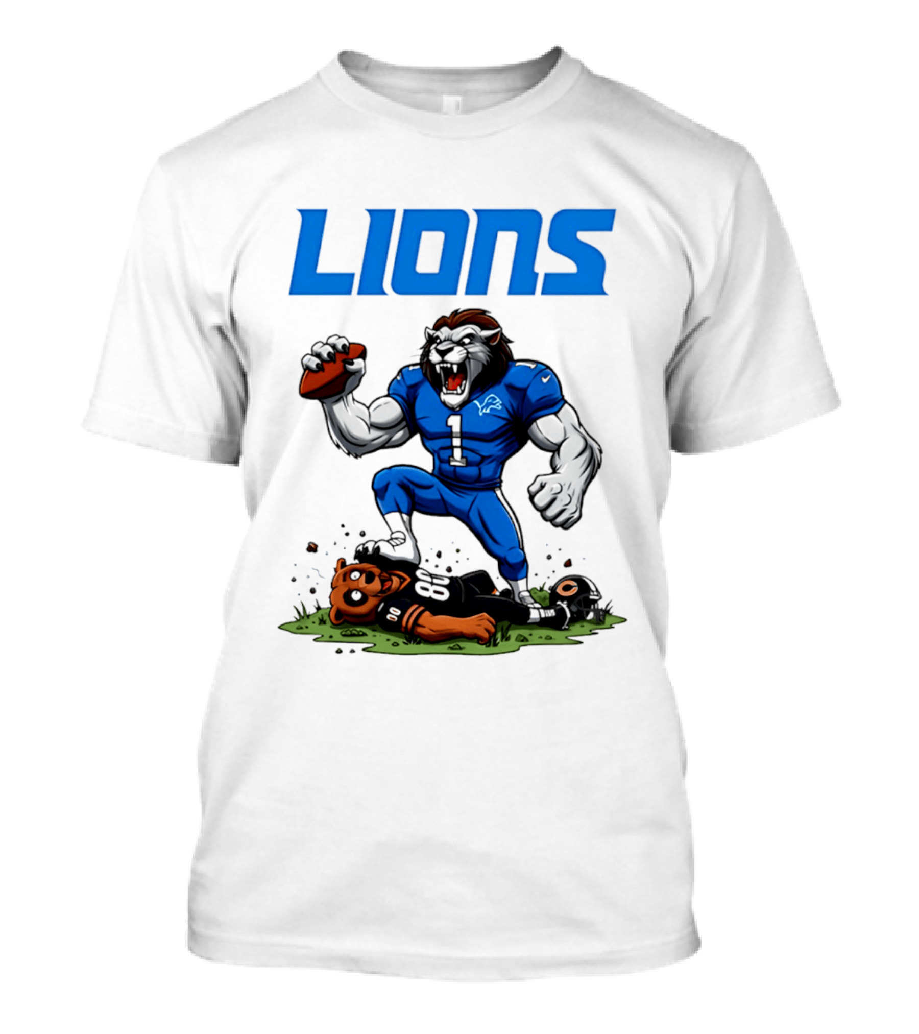 Detroit Lions Beat Bears NFL Rivalries Showdown T-Shirt