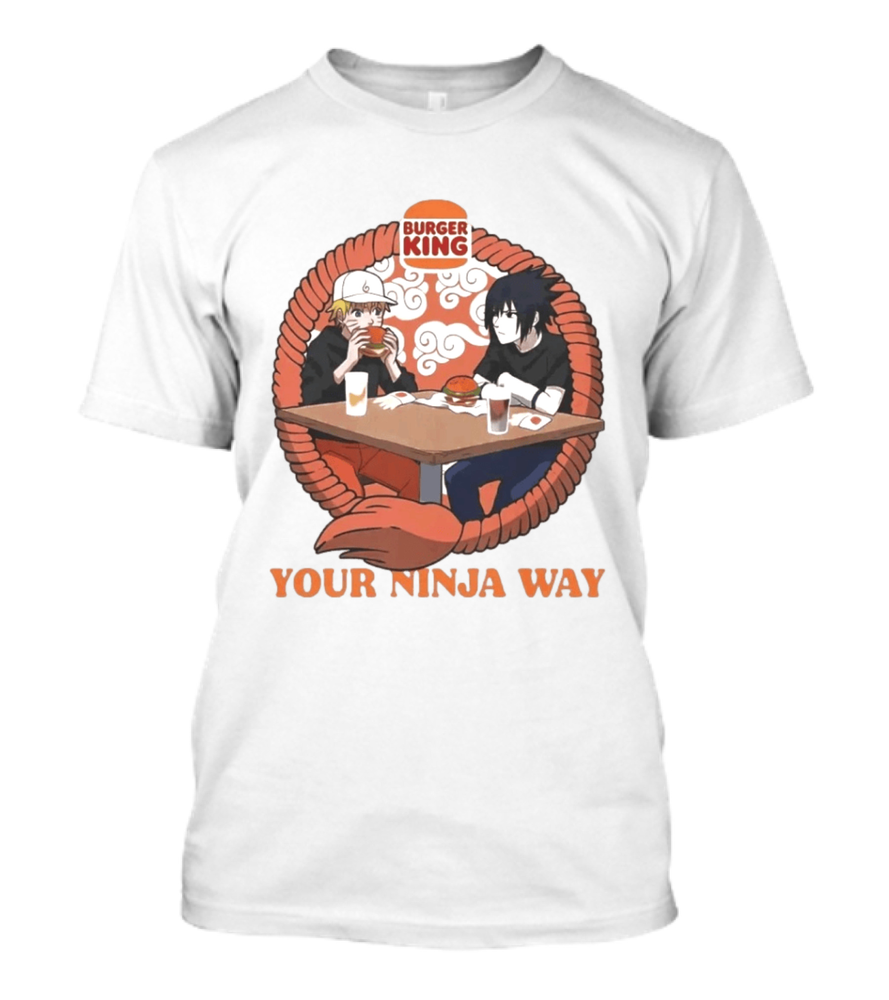 Burger King Naruto Sasuke Dining Your Ninja Way T-Shirt