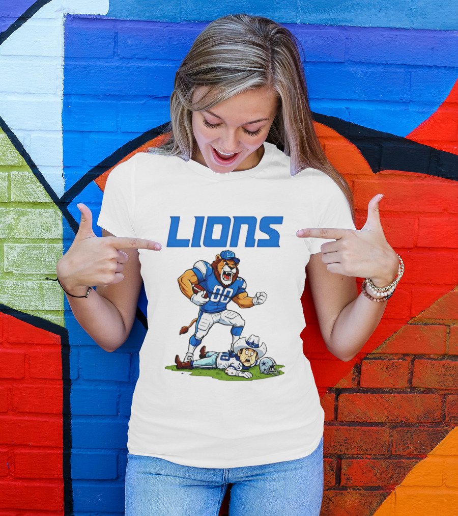 Detroit Lions Rivalry Victory Over Dallas Cowboys T-Shirt
