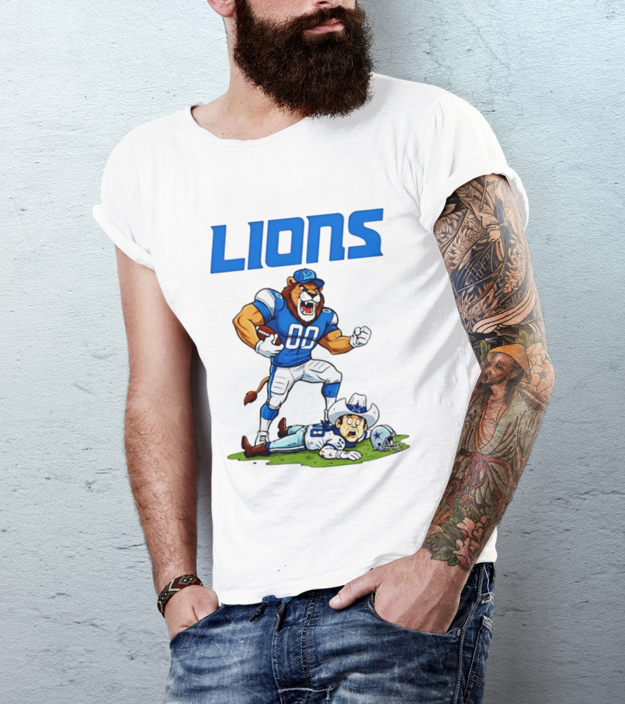 Detroit Lions Rivalry Victory Over Dallas Cowboys T-Shirt