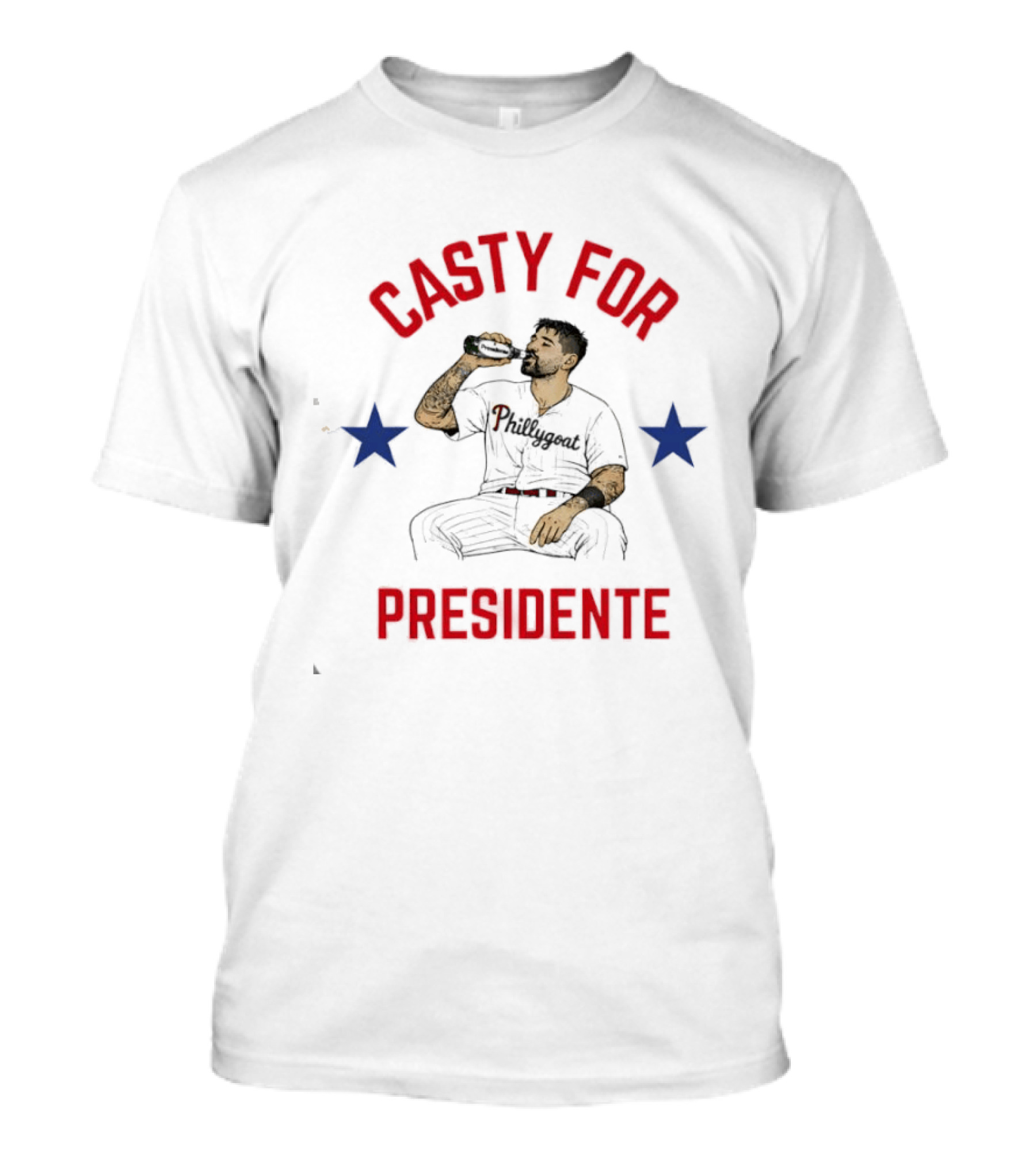 Casty For Presidente Philadelphia Phillies Baseball Enthusiast Fan T-Shirt
