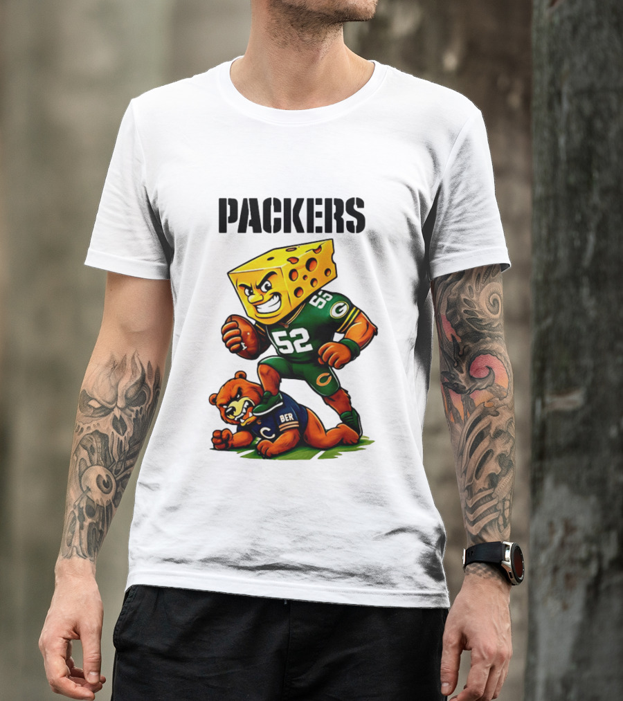Packers Vs Bears Cheesehead Dominance Rivalry Showdown T-Shirt