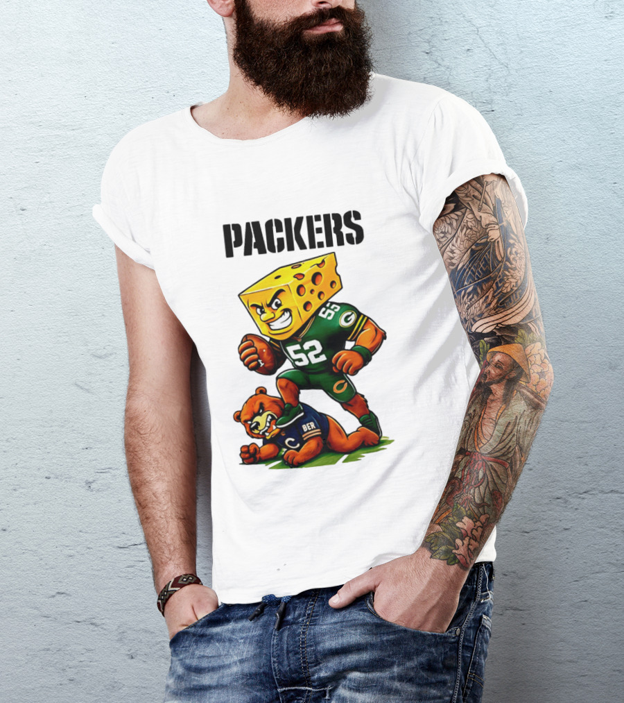 Packers Vs Bears Cheesehead Dominance Rivalry Showdown T-Shirt