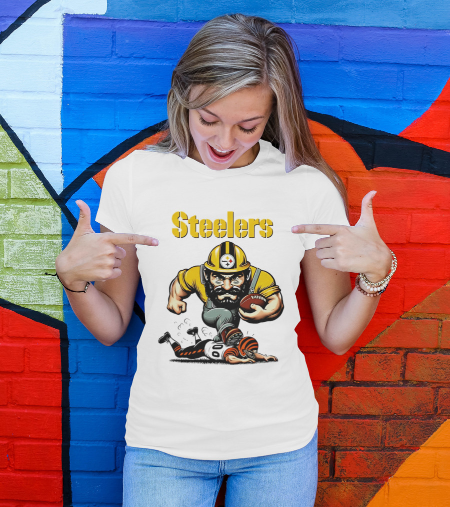Steelers Dominate Bengals Rivalry Tough Football Showdown T-Shirt
