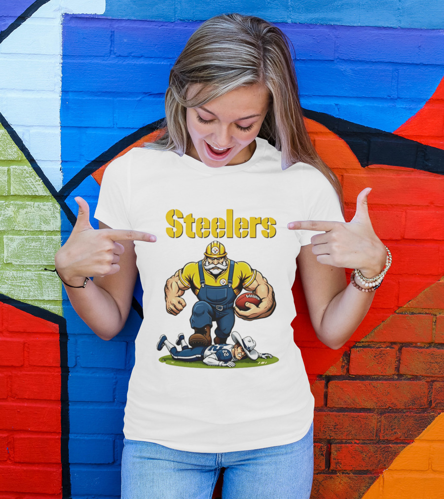 Pittsburgh Steelers Vs Dallas Cowboys Rivalries Football Cartoon T-Shirt