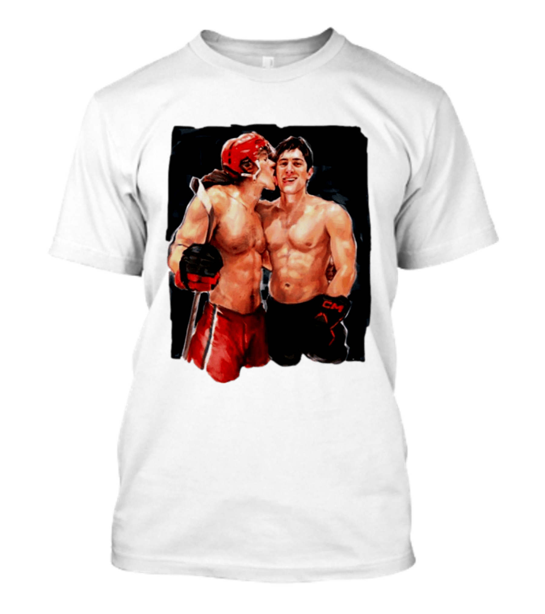 Shane Hollander Ilya Rosanov Gay Hockey Romance Painting T-Shirt