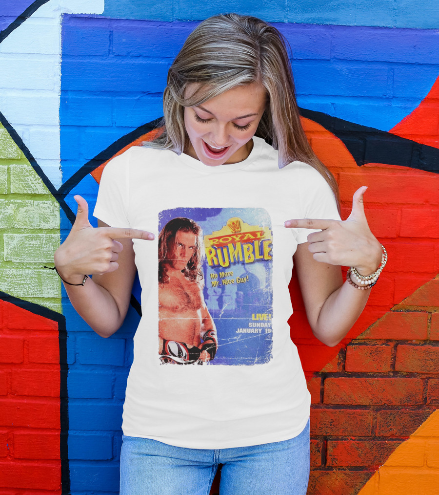 WWF Royal Rumble 1996 No More Mr. Nice Guy Live Sunday January 19 T-Shirt