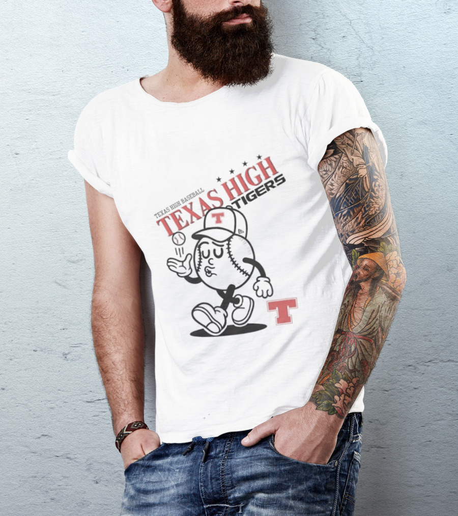 Texas High Tigers Baseball T-Shirt