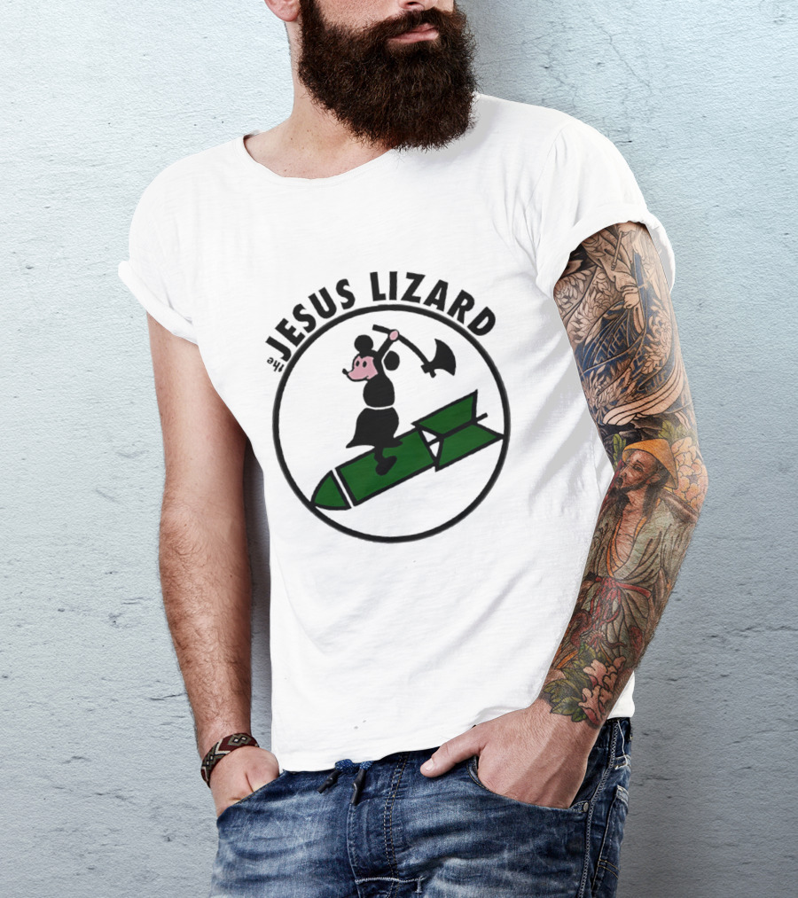 The Jesus Lizard Mouse Riding Bomb Punk Rock Music T-Shirt