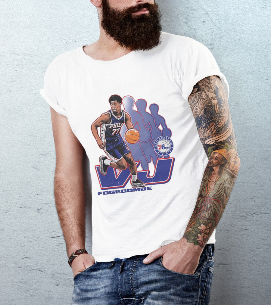 Philadelphia 76ers VJ Edgecombe Basketball Action T-Shirt