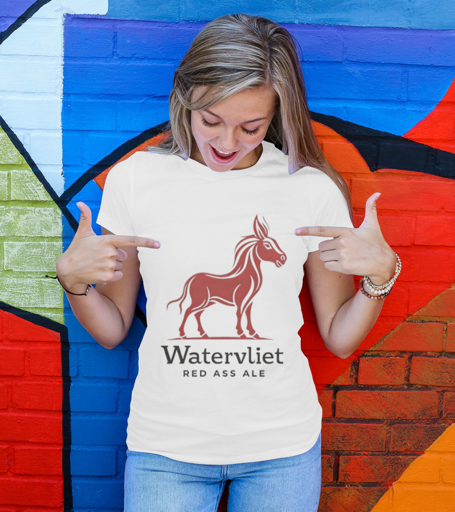 Watervliet Red Ass Ale Donkey T-Shirt