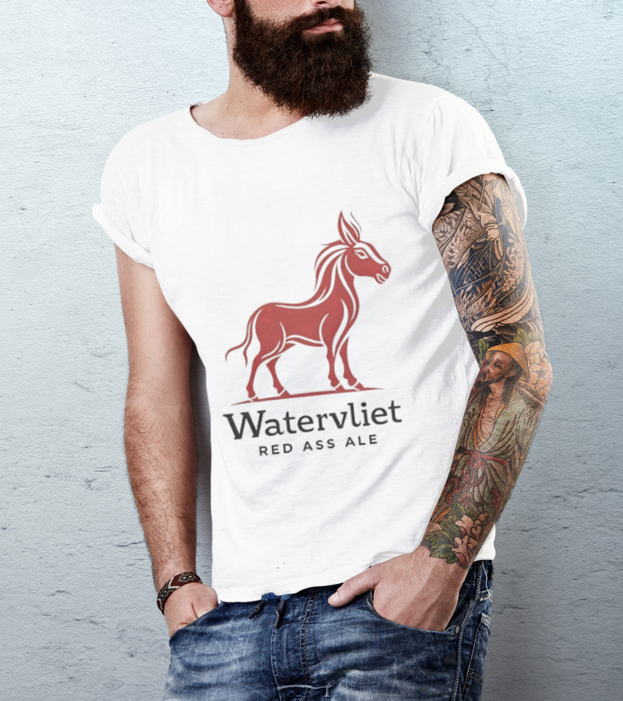 Watervliet Red Ass Ale Donkey T-Shirt