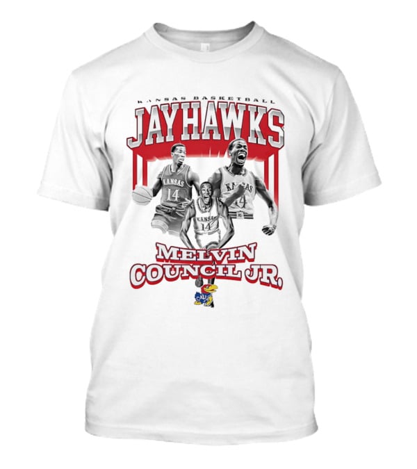 Kansas Jayhawks Basketball Melvin Council Jr 90s T-Shirt