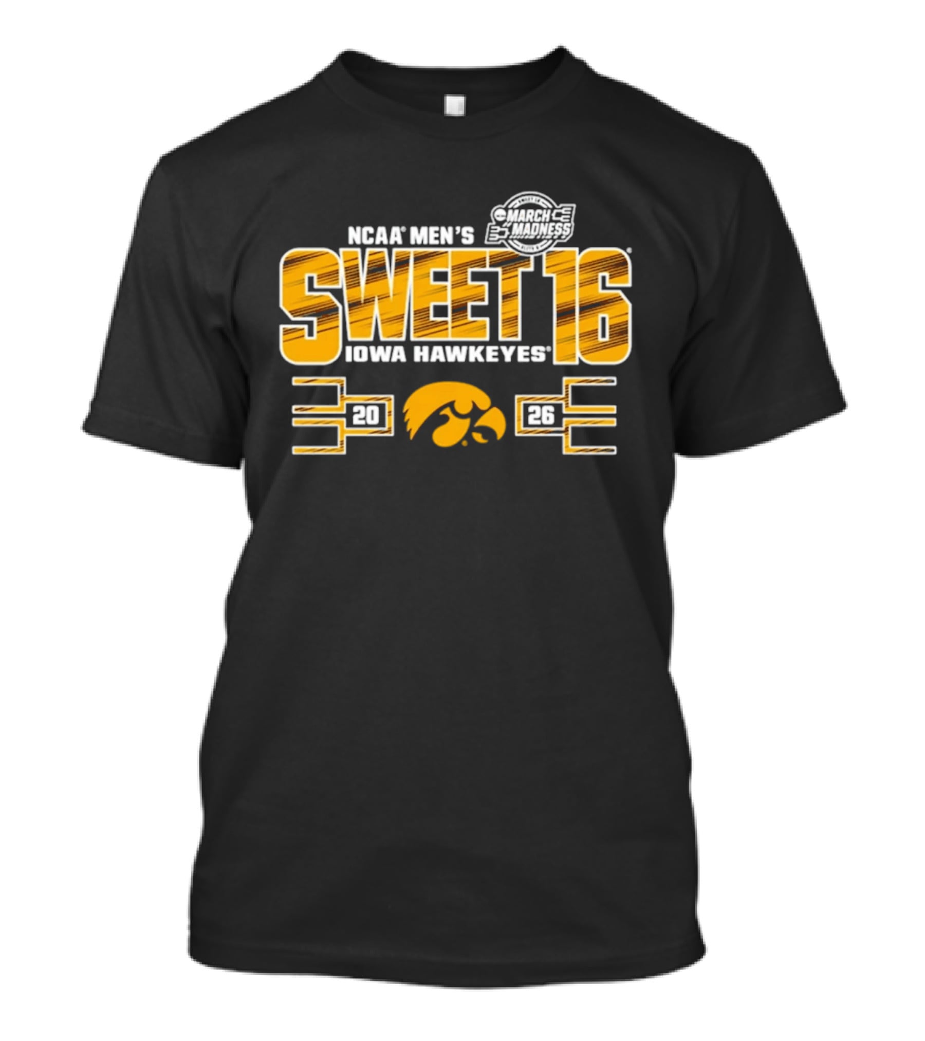 NCAA Men's Sweet 16 Iowa Hawkeyes 2026 Basketball Tournament Bound T-Shirt