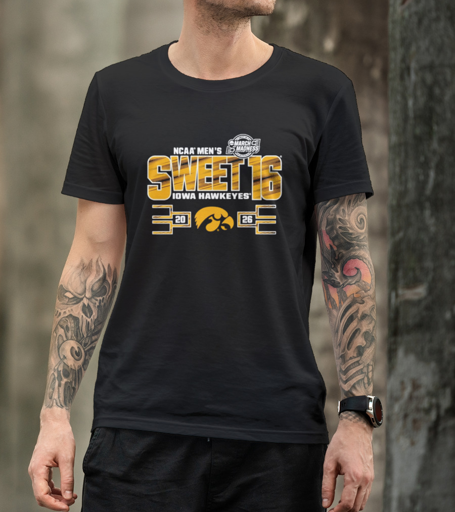 NCAA Men's Sweet 16 Iowa Hawkeyes 2026 Basketball Tournament Bound T-Shirt