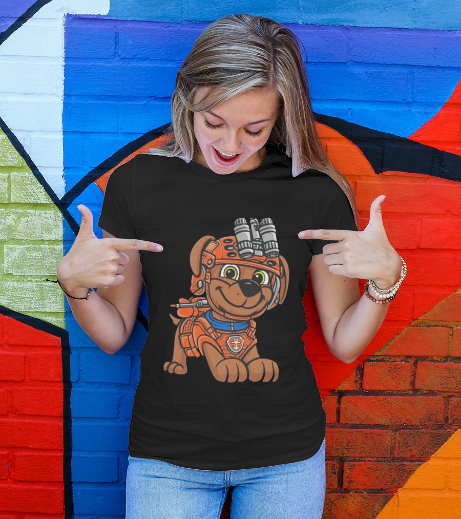 Zuma PAW Patrol Water Rescue Pup With Anchor Emblem And Goggles T-Shirt