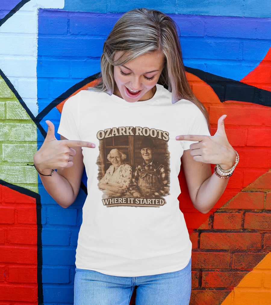 Ozark Roots Where It Started Vintage Farmhouse T-Shirt