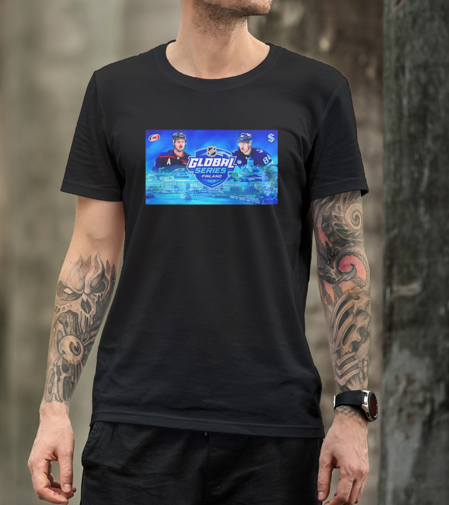 2026 NHL Global Series Finland Carolina Hurricanes Vs Seattle Kraken Helsinki Event T-Shirt