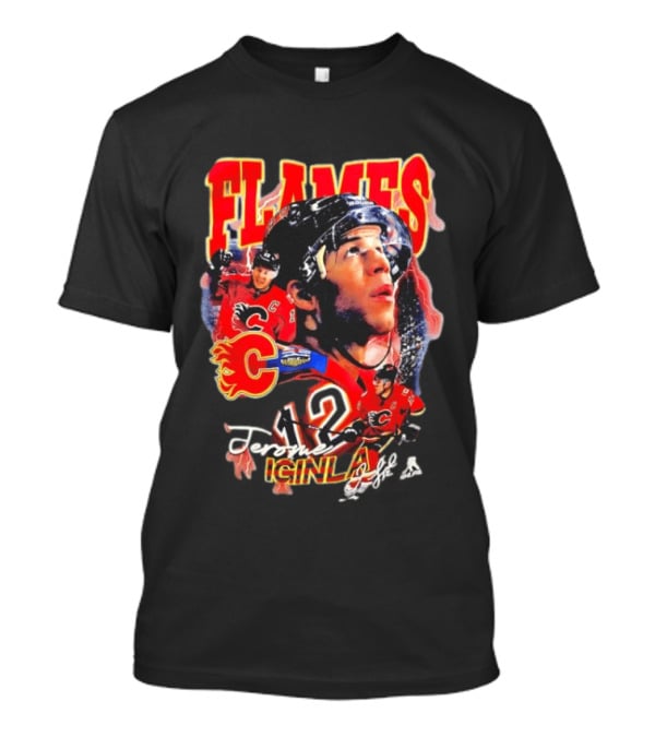 Jarome Iginla Calgary Flames Number 12 Hockey Legend T-Shirt