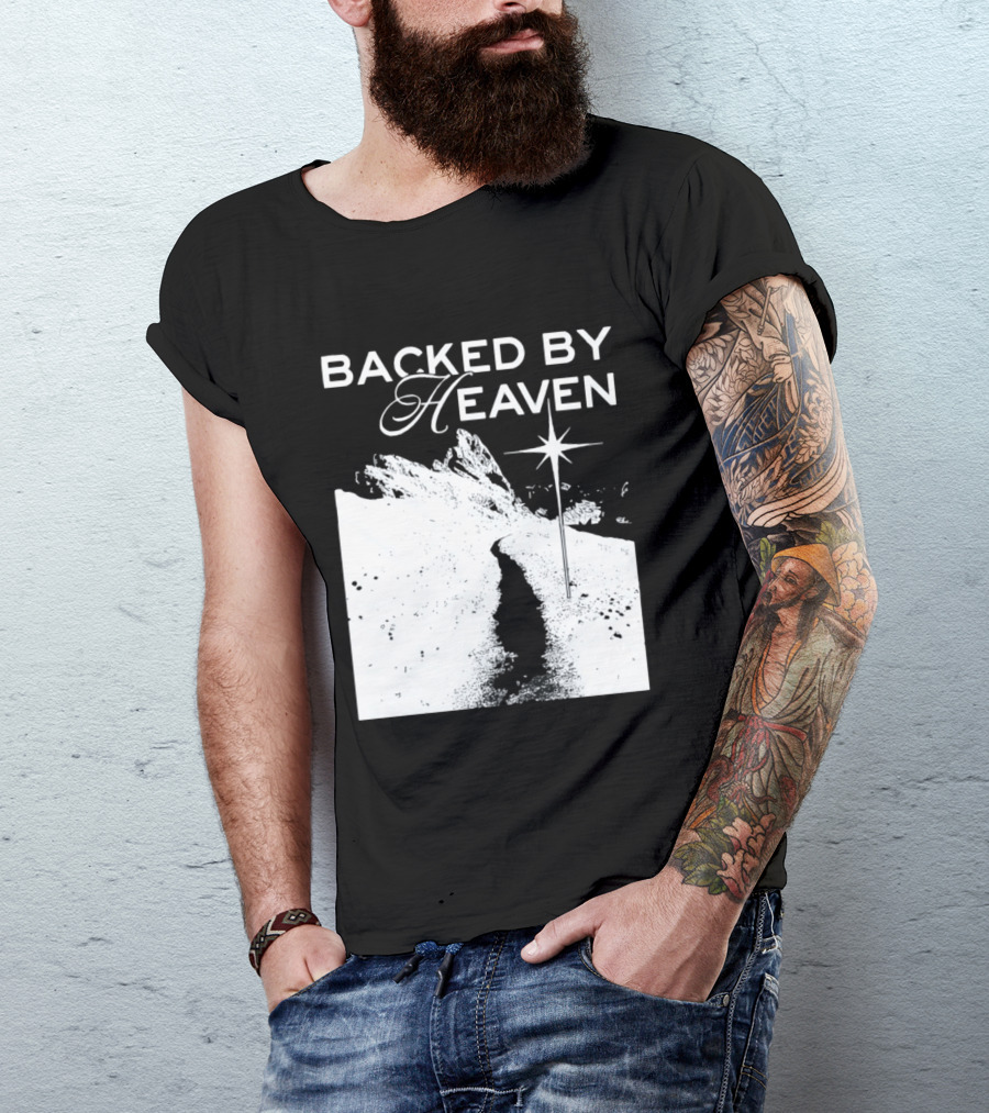 Backed By Heaven Angelic Path With Guiding Star 2026 T-Shirt