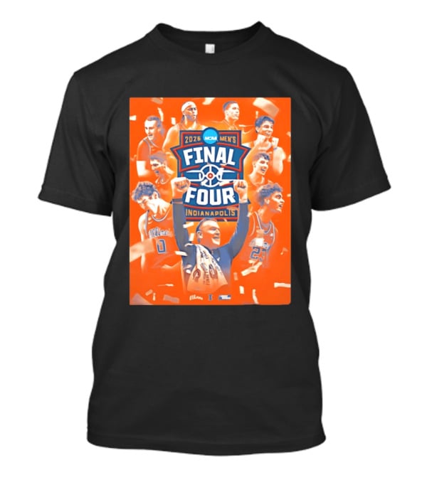 2026 NCAA Men's Final Four Indianapolis Illinois Illini Basketball T-Shirt