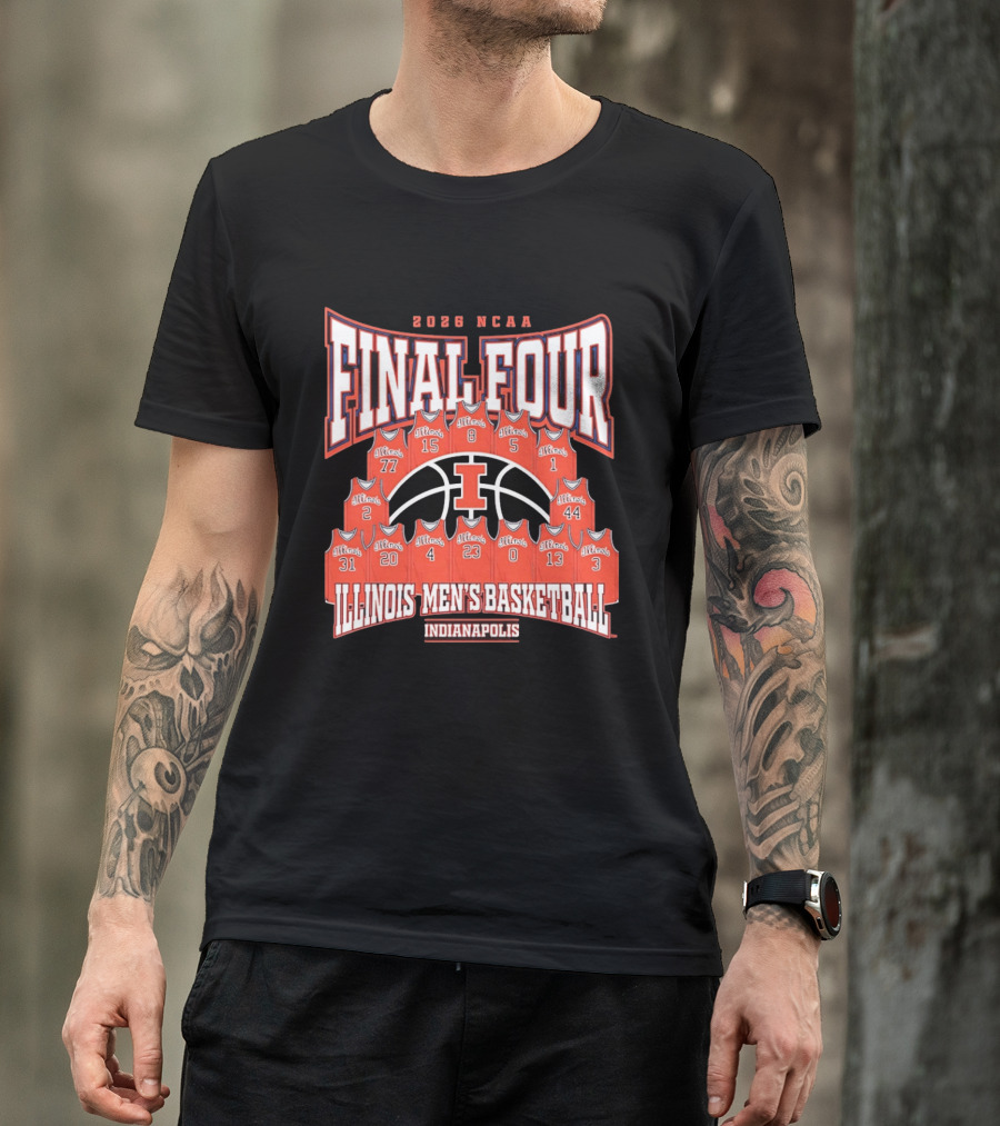 2026 NCAA Final Four Illinois Men's Basketball Indianapolis T-Shirt