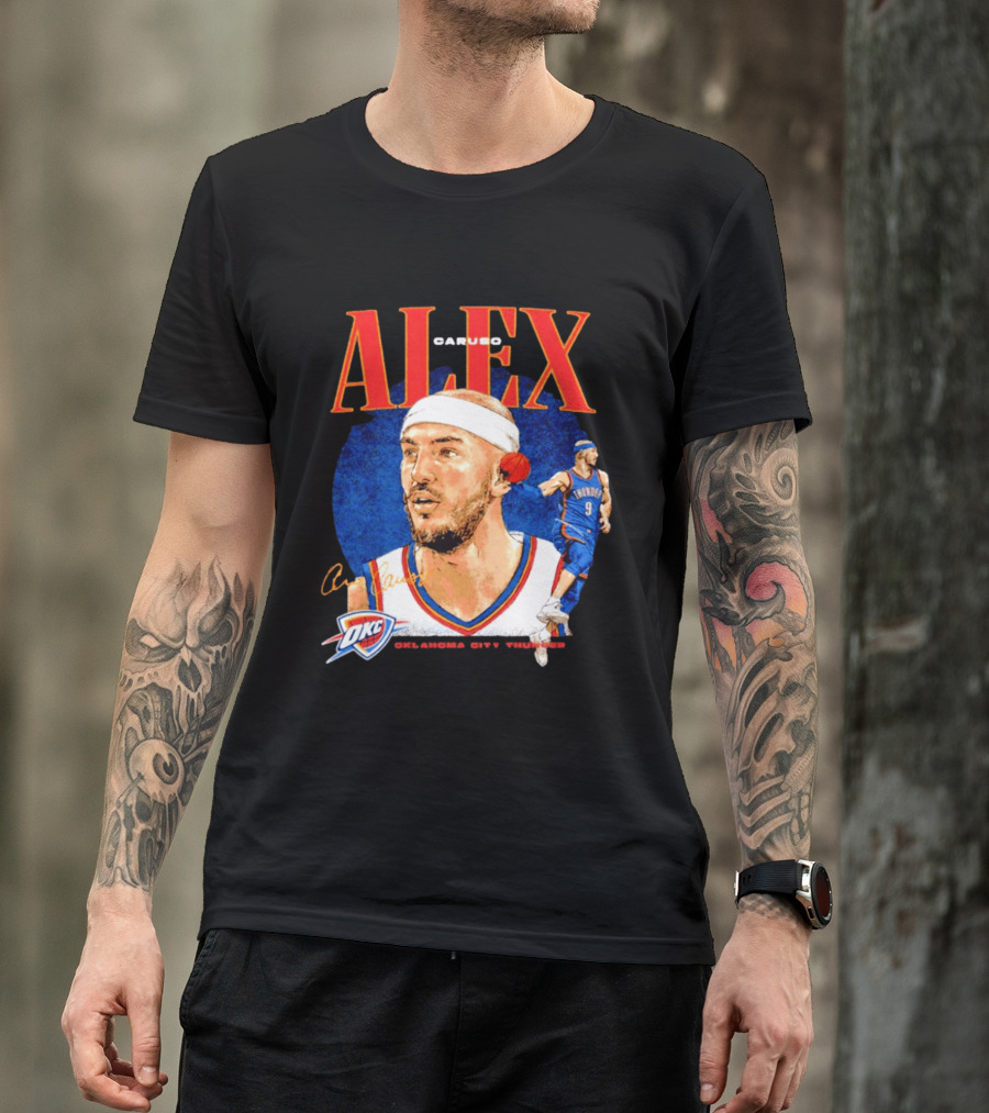 Alex Caruso OKC Thunder Oklahoma City Basketball Player T-Shirt
