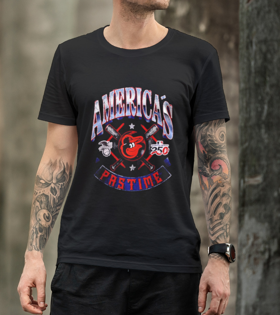 Baltimore Orioles Celebrating America's Pastime 25th Anniversary Americana T-Shirt
