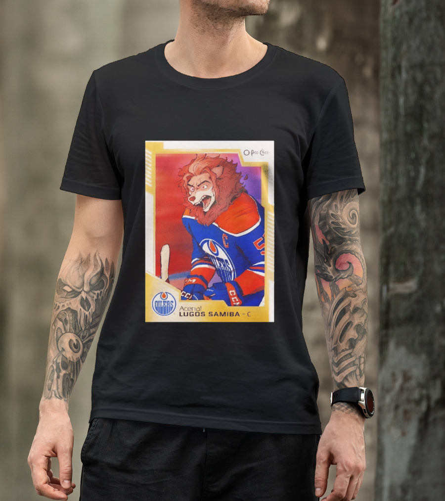 O Pee Chee Aceria Lugos Samiba C Edmonton Oilers T-Shirt