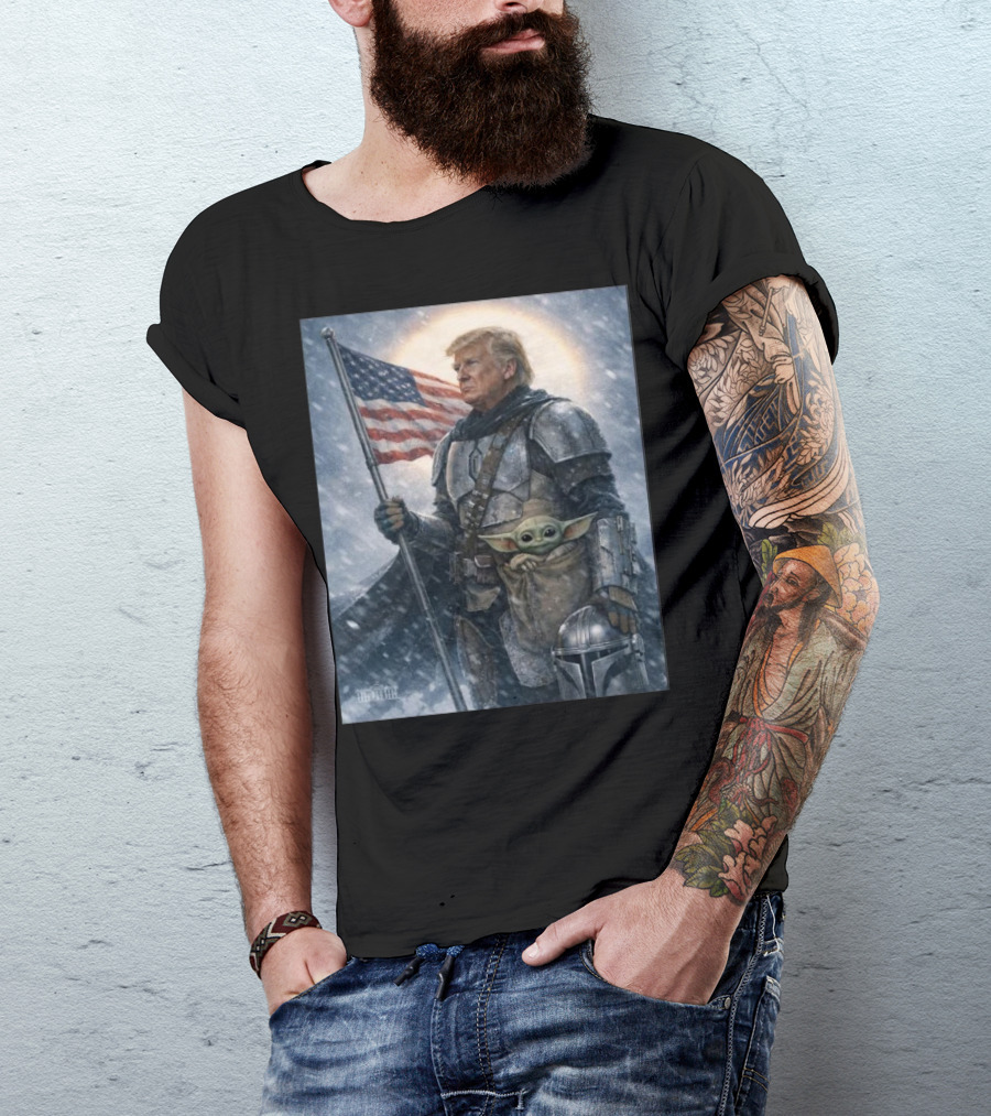 Happy Star Wars Day 2026 Donald Trump Grogu May The 4th Be With You The Mandalorian Star Wars Grogu T-Shirt