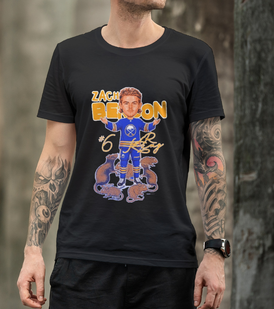 Zach Benson Buffalo Sabres Rat King #6 T-Shirt