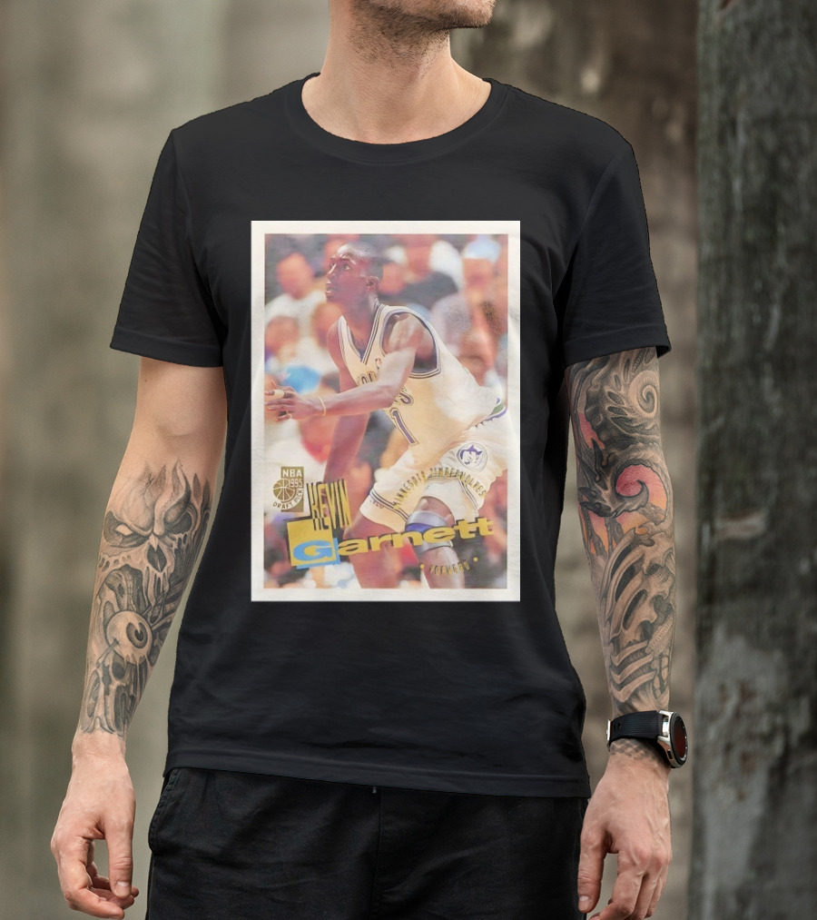 Kevin Garnett NBA 1995 Minnesota Timberwolves Rookie Card Forward T-Shirt