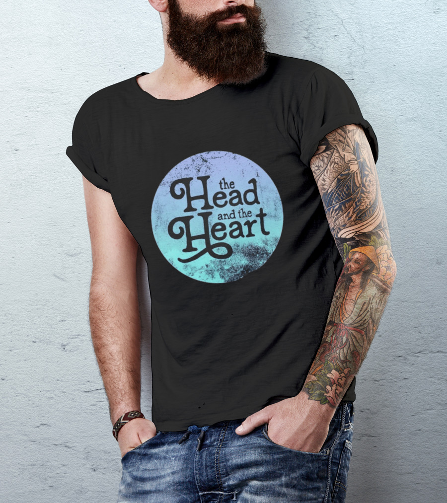 The Head And The Heart Periwinkle Gradient T-Shirt