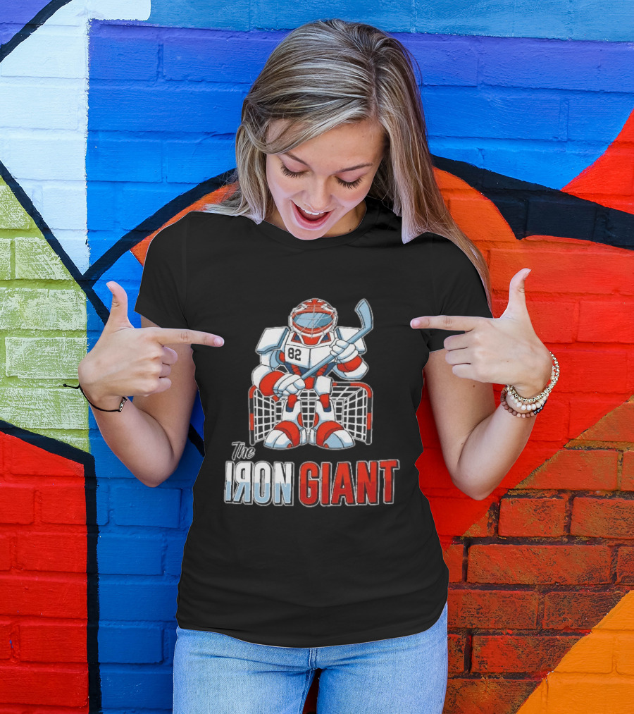 The Iron Giant Hockey Goalie Robot 82 T-Shirt