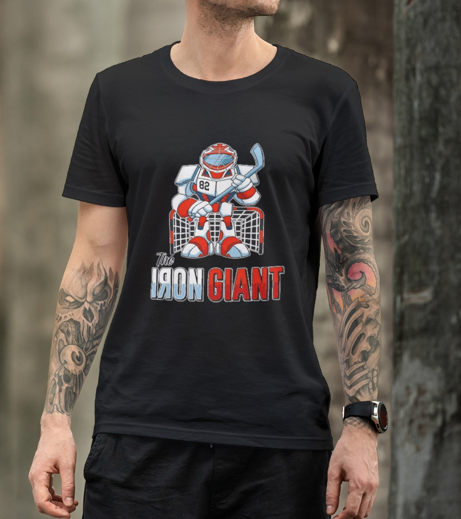 The Iron Giant Hockey Goalie Robot 82 T-Shirt