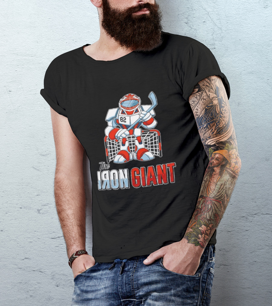 The Iron Giant Hockey Goalie Robot 82 T-Shirt