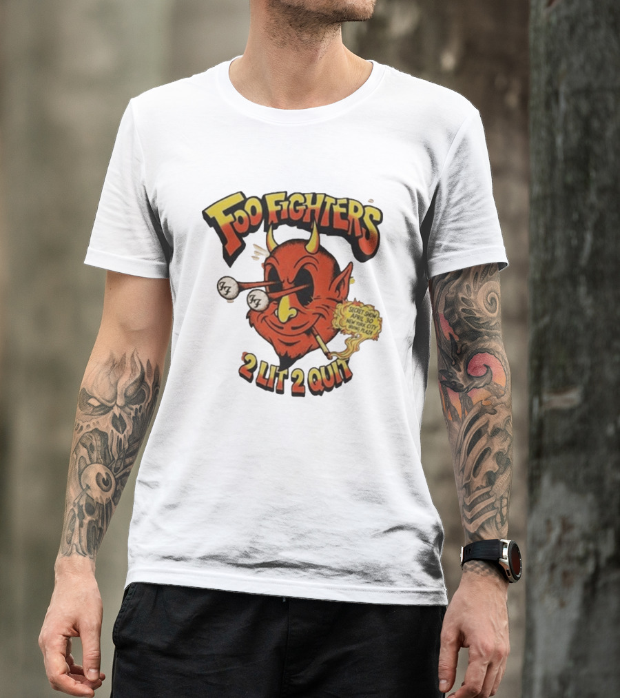 Foo Fighters 2 Lit 2 Quit Secret Show April 30 2026 Irving Plaza New York T-Shirt