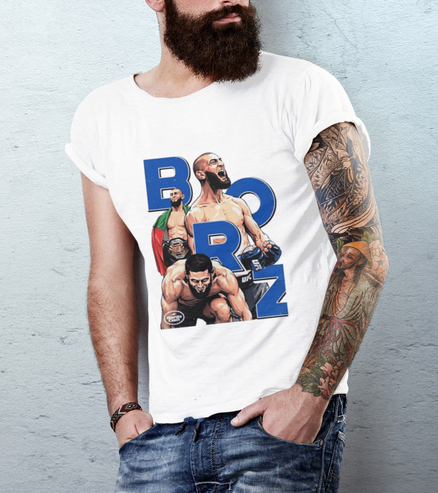 Borz Khamzat Chimaev UFC Fighter Illustrated T-Shirt