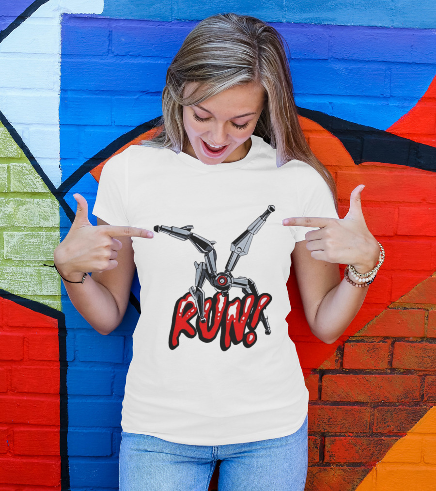 Robot Leaper ARC Raiders RUN Cyborg Invasion T-Shirt